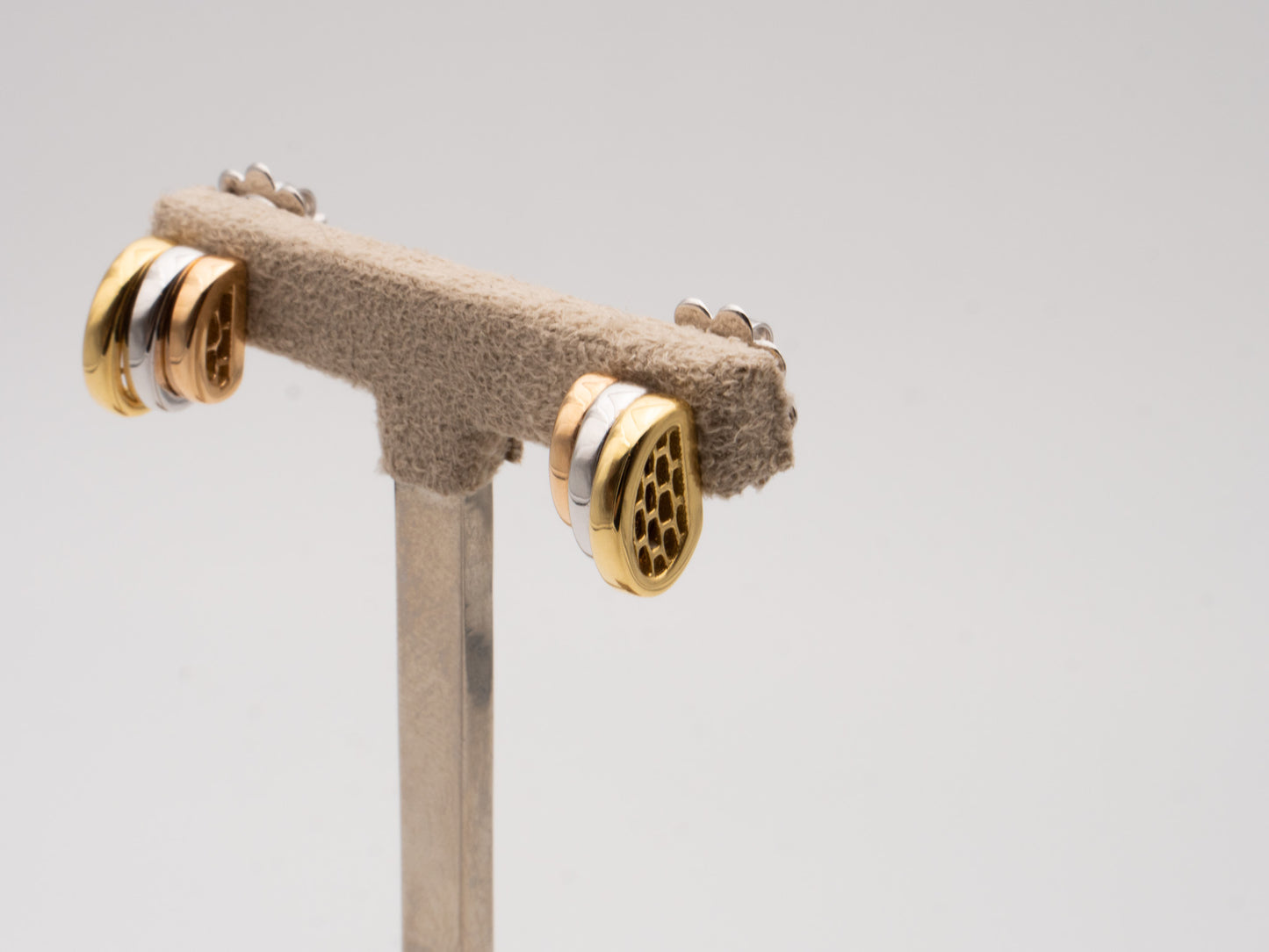 Fope Tricolor Ohrstecker 750er Gelbgold