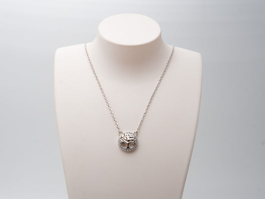 Lebensbaum Collier 925 Silber mit Zirkon