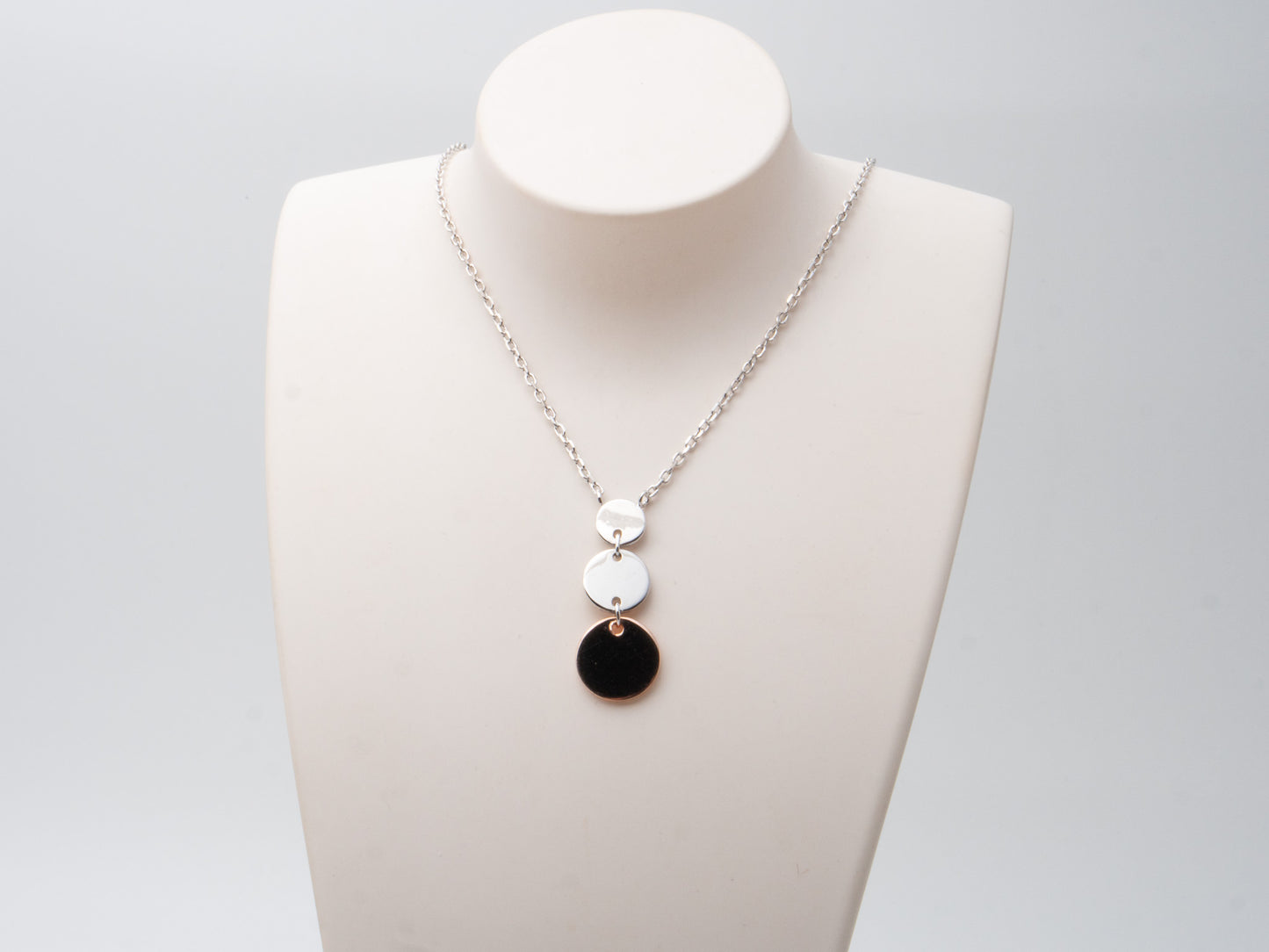 Collier 925 Silber bicolor