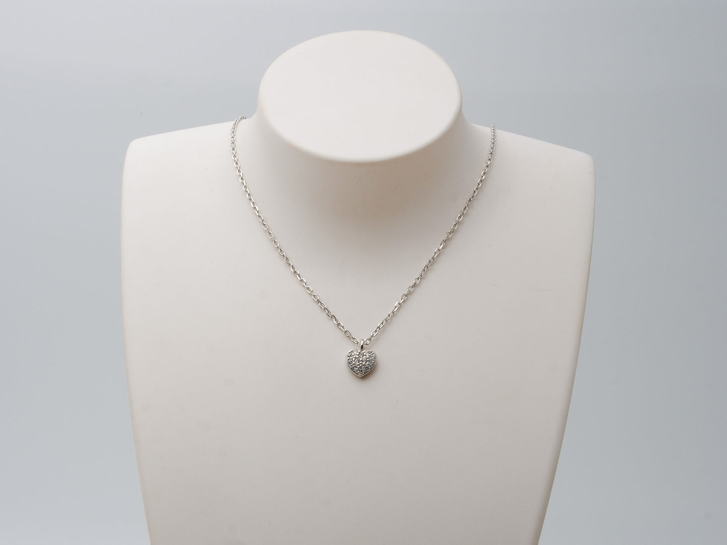 Herz Collier 925 Silber mit Zirkon