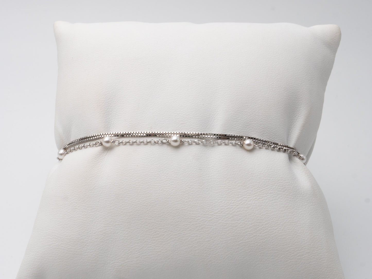 Armband 925 Silber mit Perlen