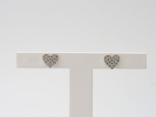Herz-Ohrstecker 925 Silber