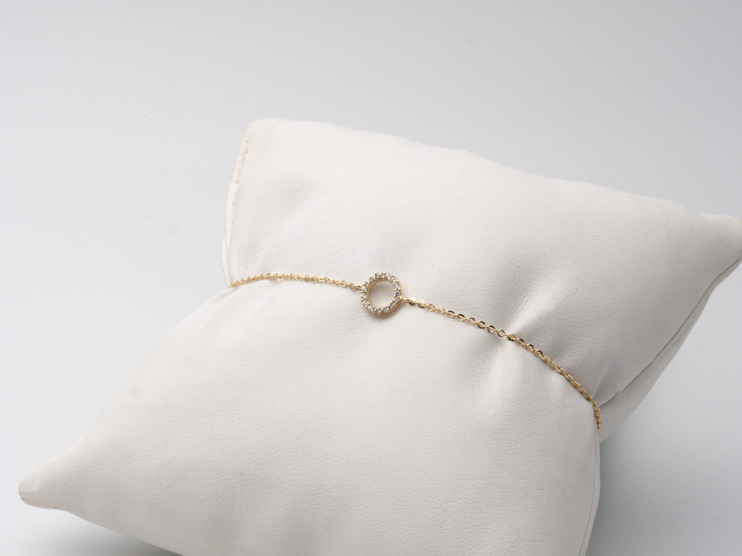Armband 585 Gelbgold mit Zirkon