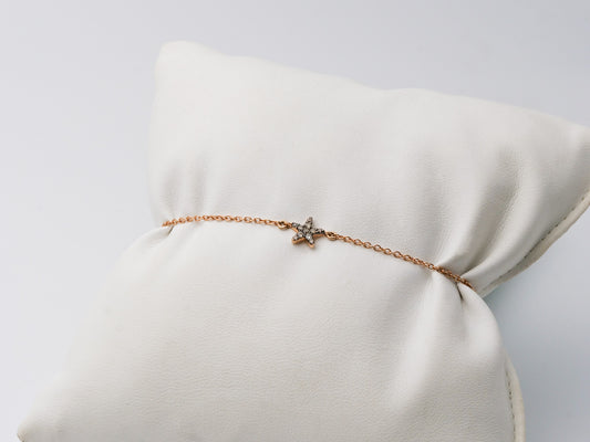 Armband 750 Rosegold mit Brillanten 0,11 ct