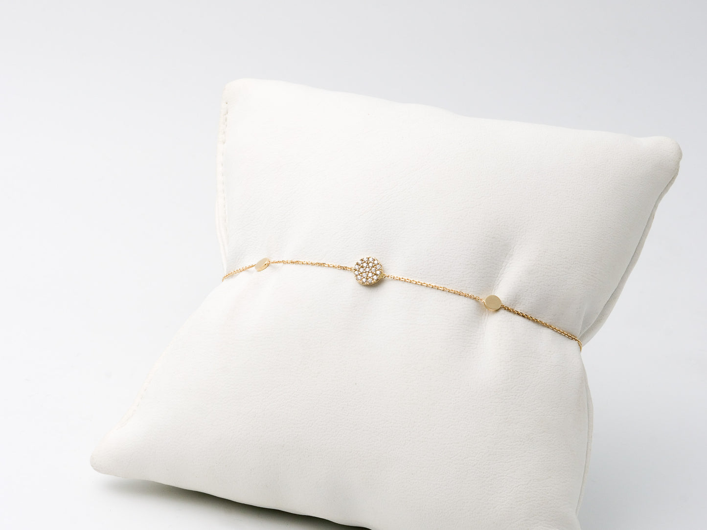 Armband 585 Gelbgold mit Zirkon