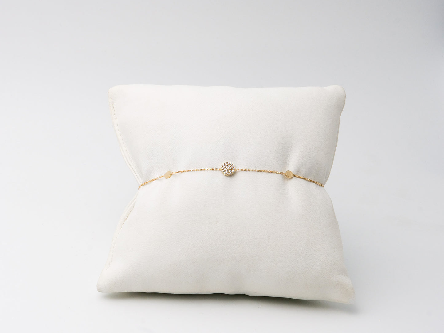 Armband 585 Gelbgold mit Zirkon