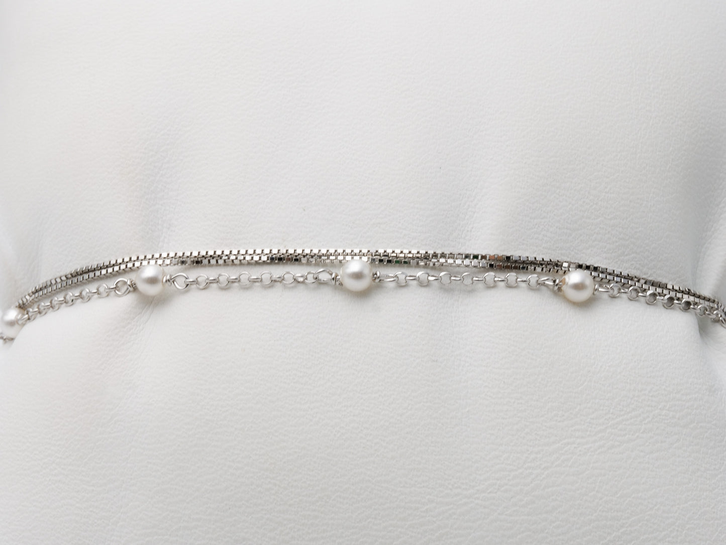 Armband 925 Silber mit Perlen